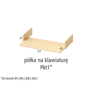 ANTRAX ALFATECH Półka na klawiaturę Pkt1