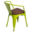 D2 Krzesło Paris Arms Wood ziel jasny sosna