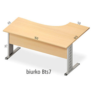 ANTRAX ALFATECH Biurko na stelażu Bts7