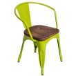 D2 Krzesło Paris Arms Wood ziel jasny sosna
