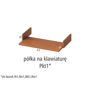 ANTRAX TOGAR Półka na klawiaturę Pkt1