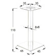 PODSTAWA E78/45/110/S szczotkowana