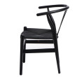 D2 Krzesło Wicker czarne/czarne