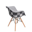D2 Krzesło P018W Pattern szare/patchwork