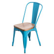 D2 Krzesło Paris Wood niebieski jesion