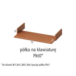ANTRAX TOGAR Półka na klawiaturę Pkt0
