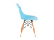 D2 Krzesło P016W PP ocean blue, drewniane nogi