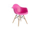 D2 Krzesło P018W PP dark pink, drewniane nogi HF