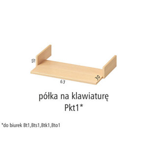 ANTRAX TEXAR  Półka na klawiaturę Pkt1