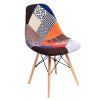 D2 Krzesło P016W patch work, drewniane nogi