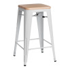 D2 Hoker Paris Wood 75cm biały sosna