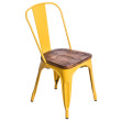 D2 Krzesło Paris Wood żółty sosna