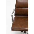 Fotel biurowy CH2171 skóra brąz