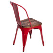 D2 Krzesło Paris Wood czerwony sosna