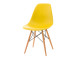 D2 Krzesło P016W PP żółte, drewniane nogi
