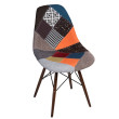 D2 Krzesło P016W patchwork kolorowy /dark