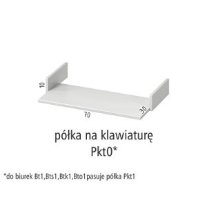 ANTRAX SIGNAT Półka na klawiaturę Pkt0