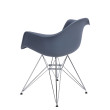 D2 Krzesło P018 PP dark grey, chrom nogi HF