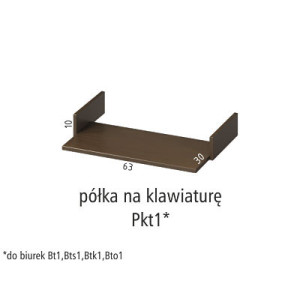 ANTRAX QR Półka na klawiaturę Pkt1