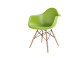 D2 Krzesło P018W PP zielony, drewniane nogi HF