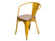 D2 Krzesło Paris Arms Wood żółty jesion