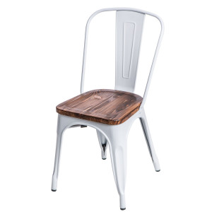 D2 Krzesło Paris Wood biały sosna