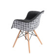 D2 Krzesło P018W Pattern szare/pepitka