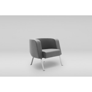 MARBET STYLE Fotel NEON  L matal-chrom