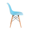D2 Krzesło P016W PP ocean blue, drewniane nogi