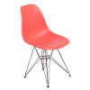 D2 Krzesło P016 PP dark peach, chromowane nogi