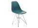 D2 Krzesło P016 PP navy green, chromowane nogi