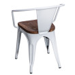 D2 Krzesło Paris Arms Wood biały sosna