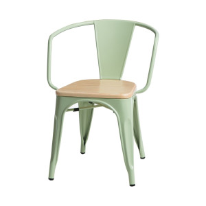 D2 Krzesło Paris Arms Wood zielony sosna