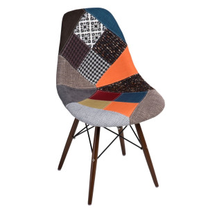 D2 Krzesło P016W patchwork kolorowy /dark